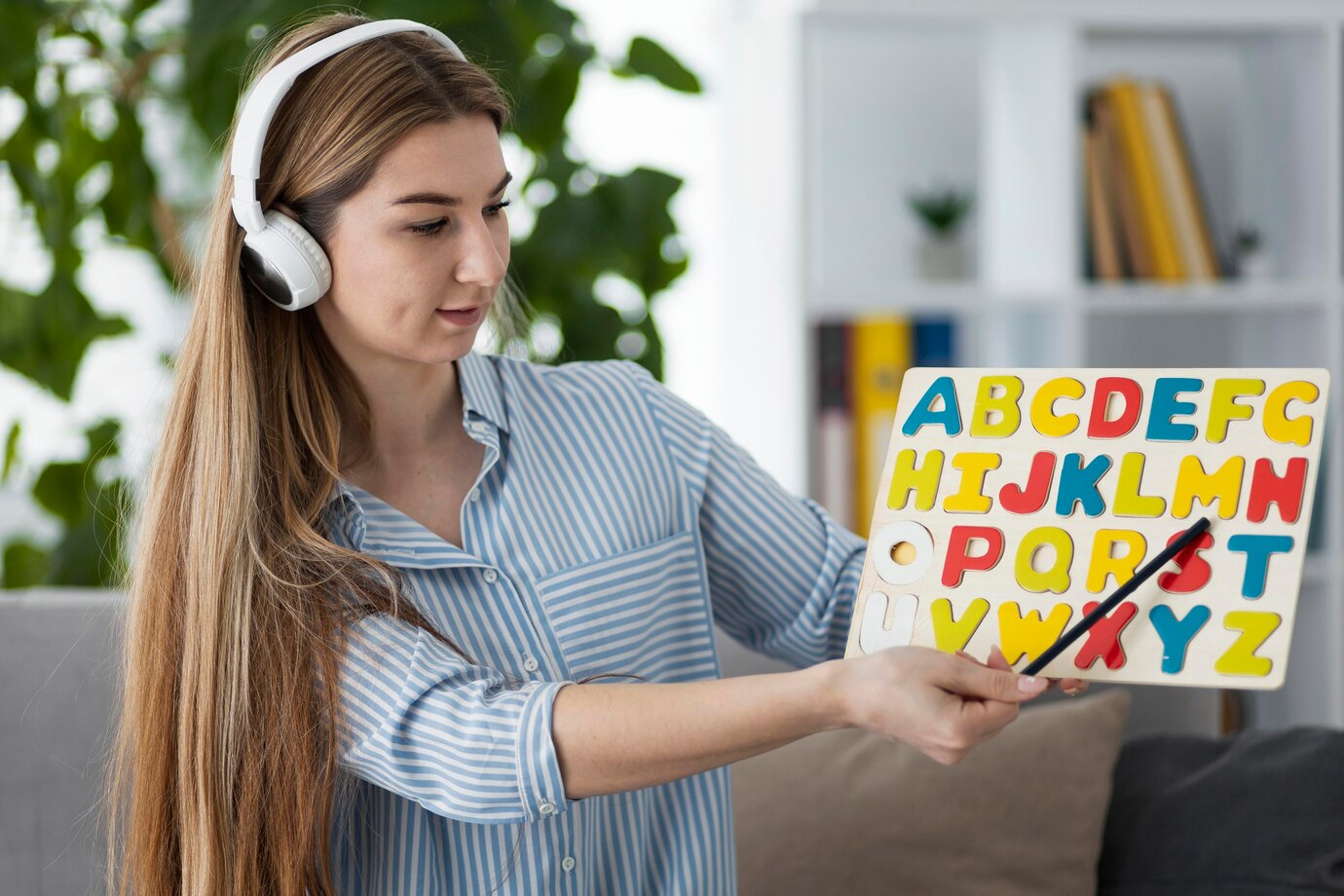 Ajuda terapêutica e leitura com apoio