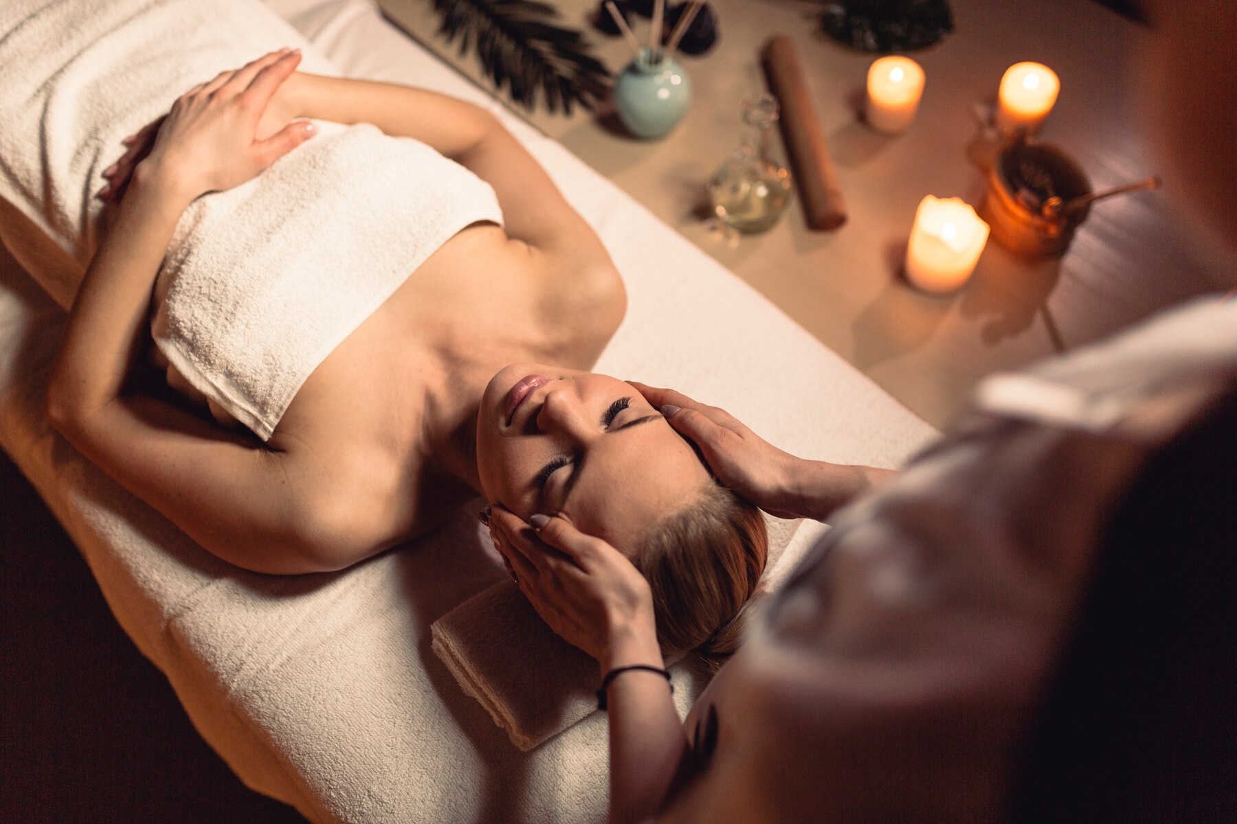 Técnica de massagem nas costas